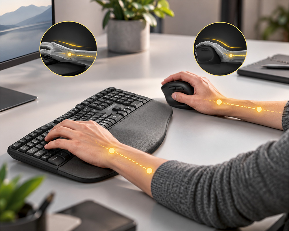 Diseño ergonómico del Owlotech EMK500