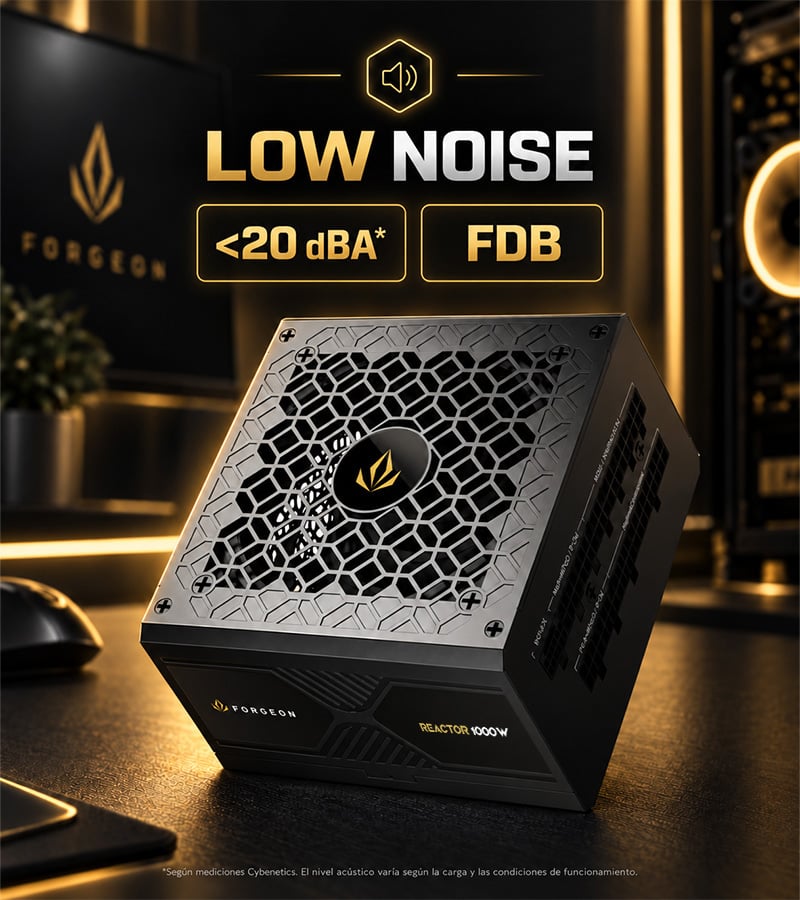 Forgeon Reactor 1000W rendimiento acústico