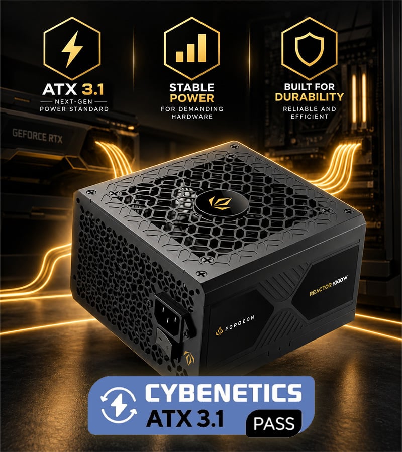 Forgeon Reactor 1000W preparada para hardware de nueva generación