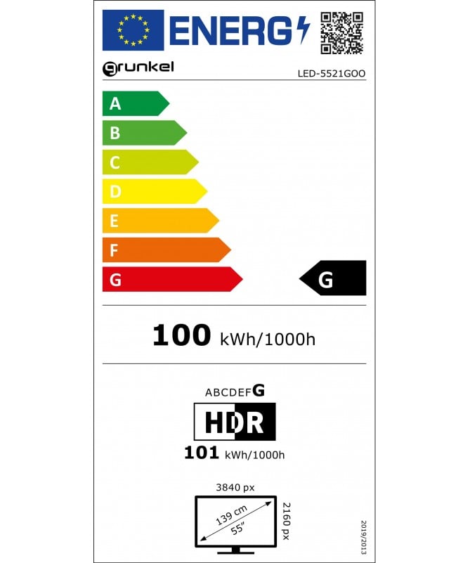 Télécommande Rechange Pour Grunkel Led Tv Led-3221Goq Led-4021Gqq Led