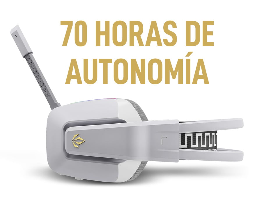 Auriculares gaming con 70 horas de autonomía