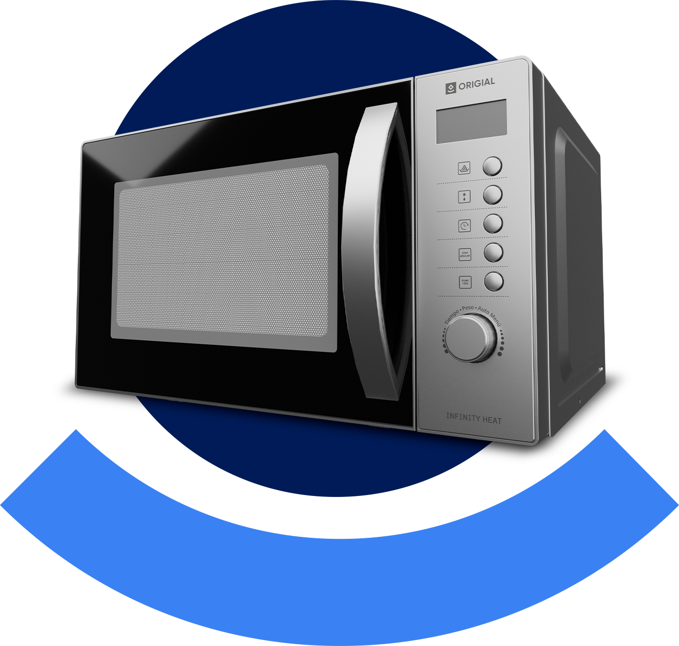 Micro-ondes Combiné Panasonic 27L 1000W Argent NNCD575MEPG (neuf)
