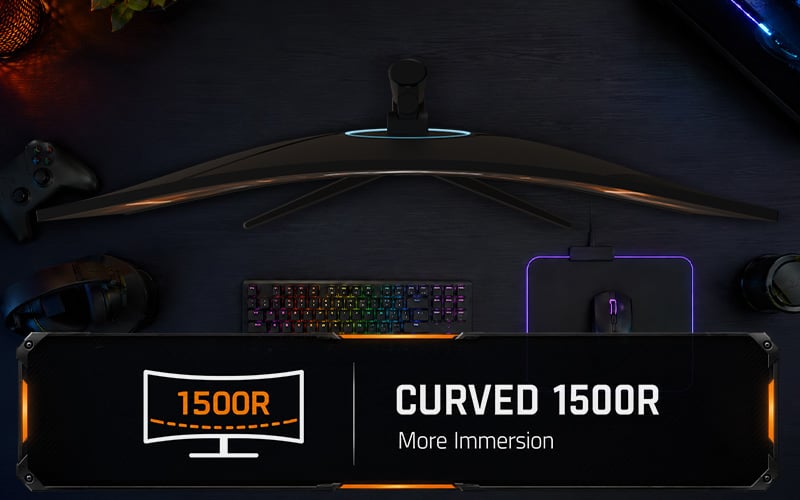 Monitor curvo PcCom Elysium Pro