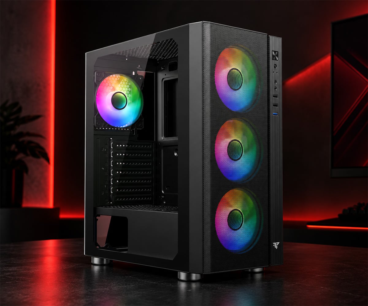 Torre PC Tempest Airflow Umbra ARGB ATX negra