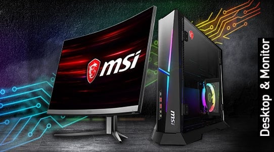 Ordenadores MSI de sobremesa y monitores MSI en PcComponentes