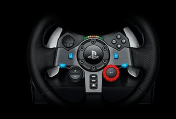 Logitech G G29 Volante y Pedales de Carrera, Force Feedback, para PS5, PS4,  PC y MAC y Palanca de Cambio para Volante, 6 Velocidades, Marcha Atrás a  Presion, Acero y Cuero auténtico 