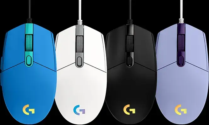 Ratones G203 de diferentes colores