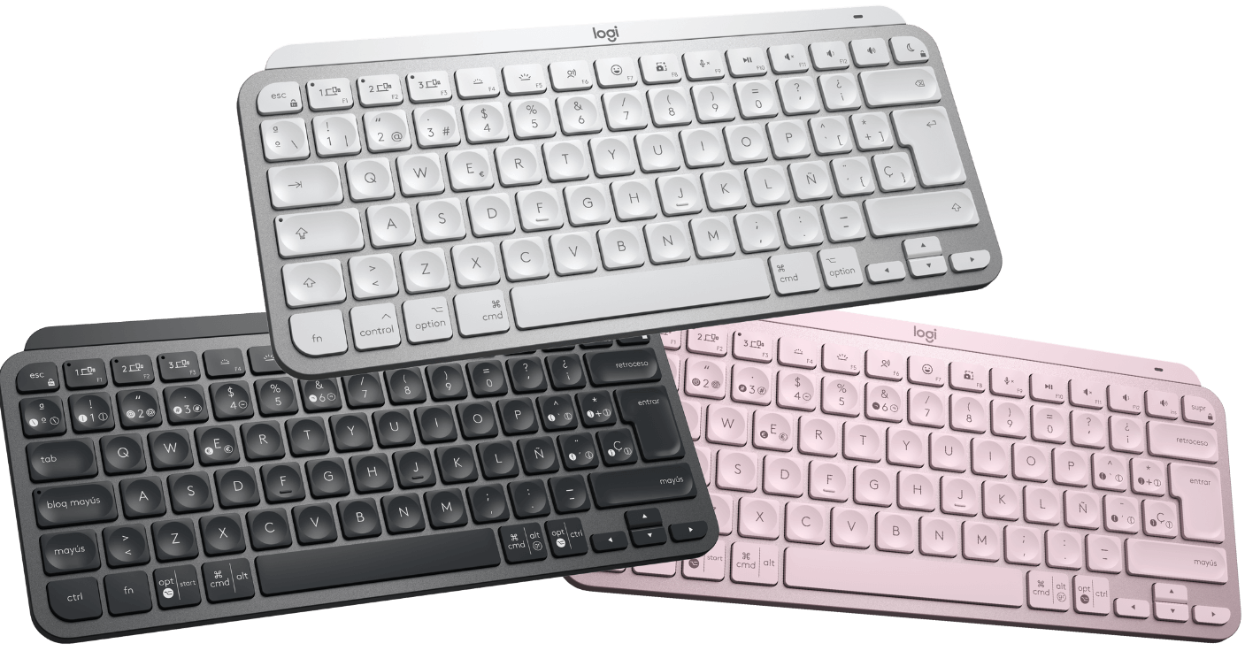 Teclados MX Keys Mini de diferentes colores